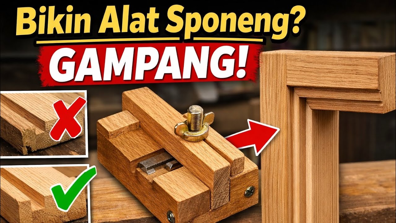 Alat Sederhana, Sponeng Kusen Jadi Profesional! 