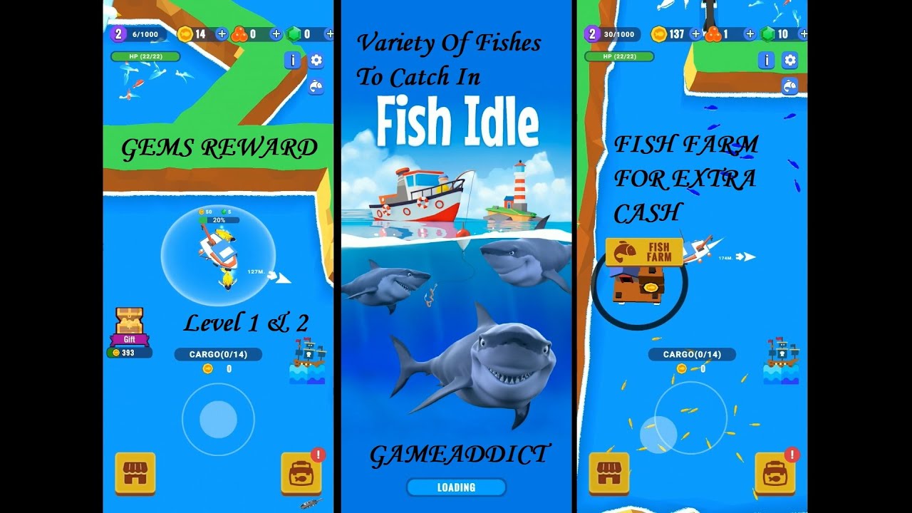 Fish Idle Fishing Tycoon RPG : Everything About Level 1 & 2, Tips, Tricks, Walkthrough