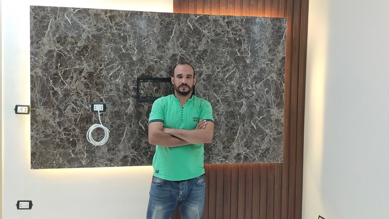 كيفية تركيب اقوى شاشة بديل الرخام وبديل الخشب بالشرح والتفصيل #بديل_الرخام_شاشه