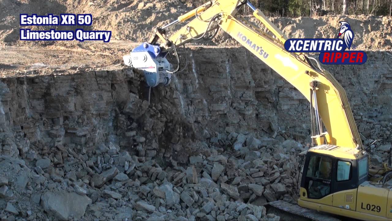Xcentric® Ripper Operated in Quarries Worldwide