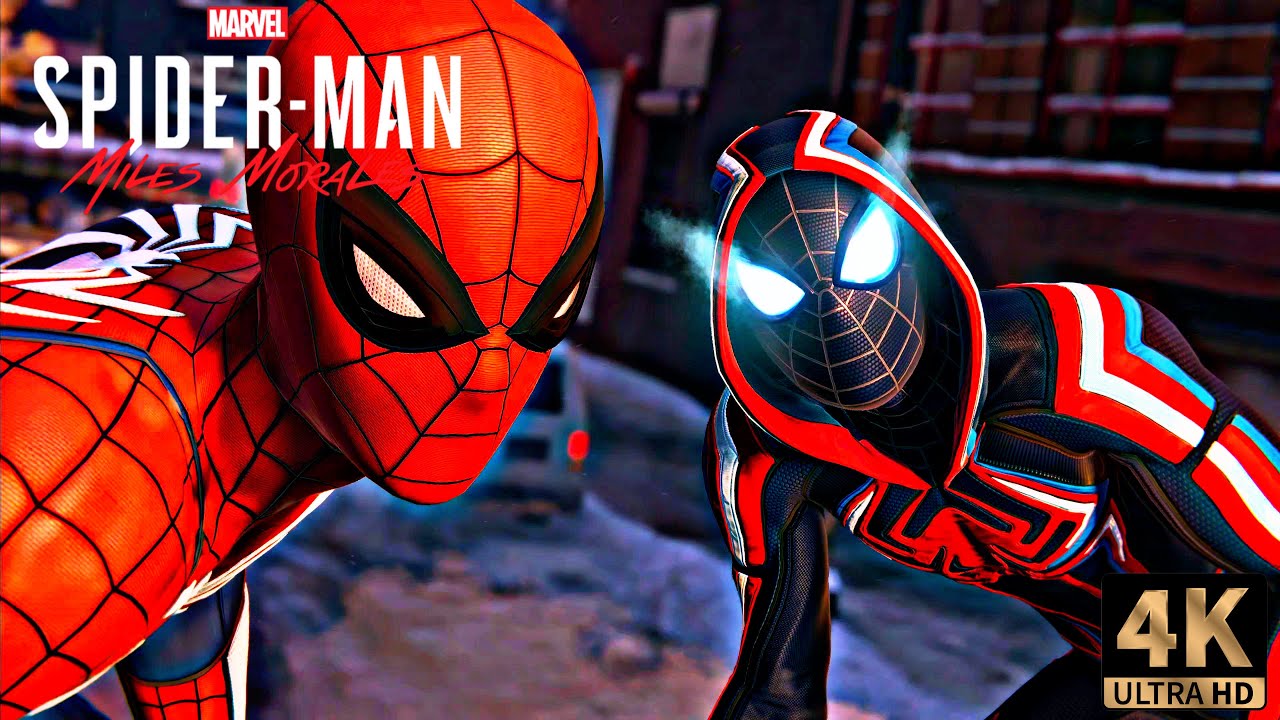 Peter and Miles VS Rhino with the 2099 Suit | Marvel's Spider-Man: Miles Morales (4K 60FPS)