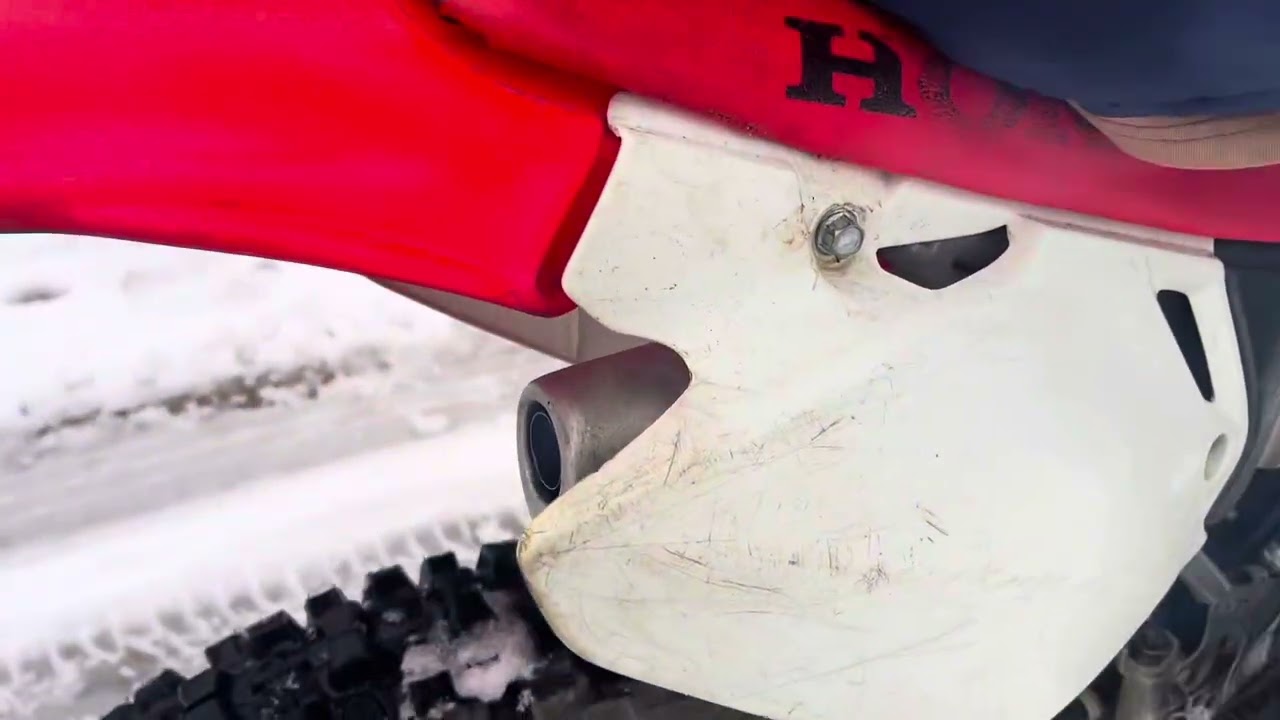 Honda cr85 Crispy 2-strocke sound check cold start