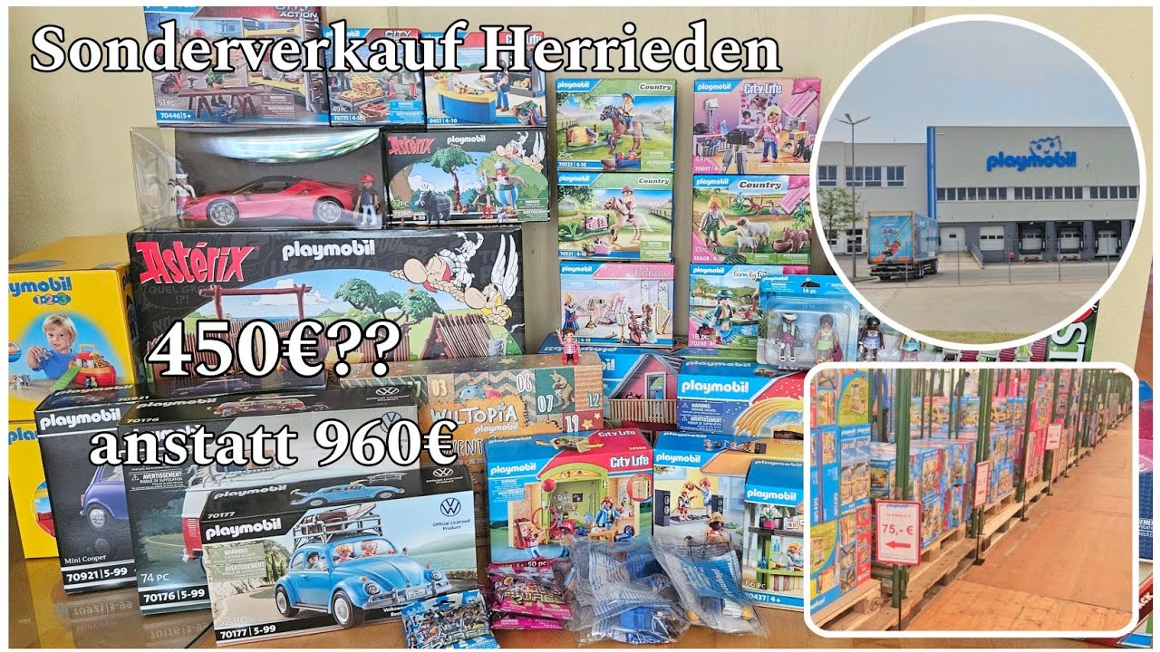 Playmobil Sonderverkauf Herrieden 🤩 XXL Haul, Preisvergleiche, Live Shopping, Deutsch | Familie Hund