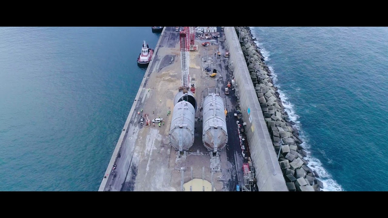 Plataforma eólica flotante DemoSATH en el Puerto de Bilbao | Ferrovial