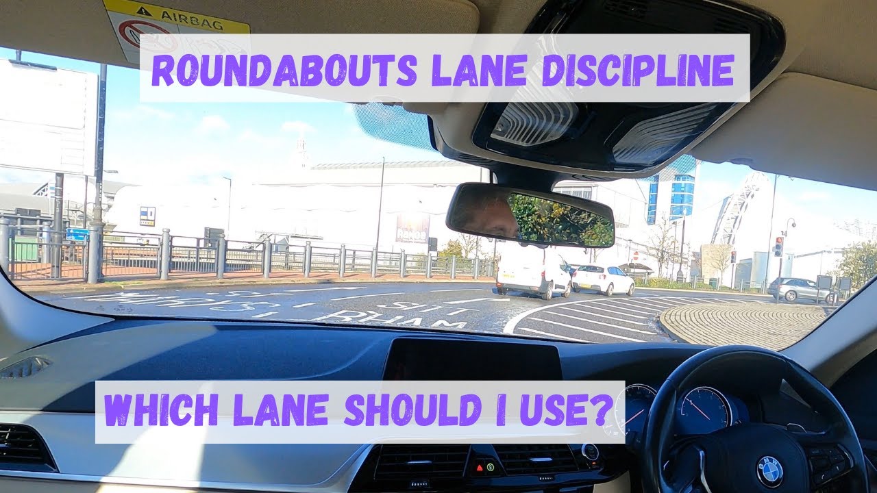 Roundabout Lane Discipline - Drive Around Roundabouts Demonstration