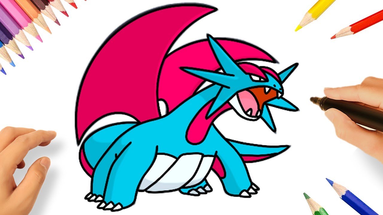 HOW TO DRAW SALAMENCE | DRAWING POKÉMONS