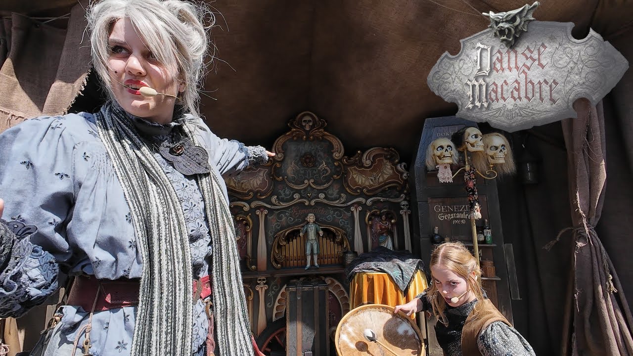 Dr. Charlatans Cabaret Macabre Versie 3 Multicam Efteling Danse Macabre Parkshow 4K #efteling