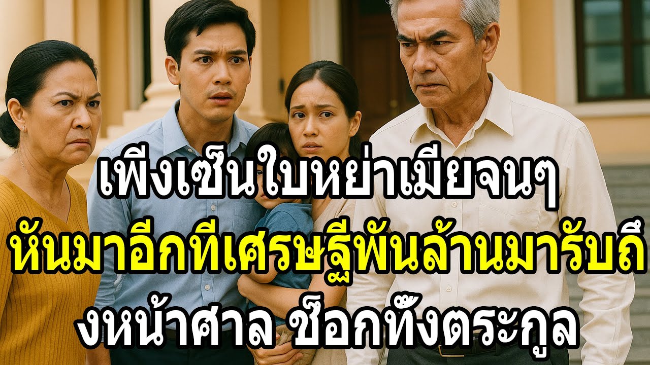เพิ่งเซ็นใบหย่าเมียจนๆ หันมาอีกทีเศรษฐีพันล้านมารับถึงหน้าศาล ช็อกทั้งตระกูล