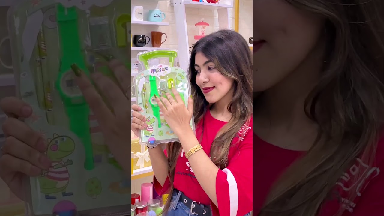 Dinosaur Kids Stationery Set with Digital Watch 🦖 | Angroos Minis