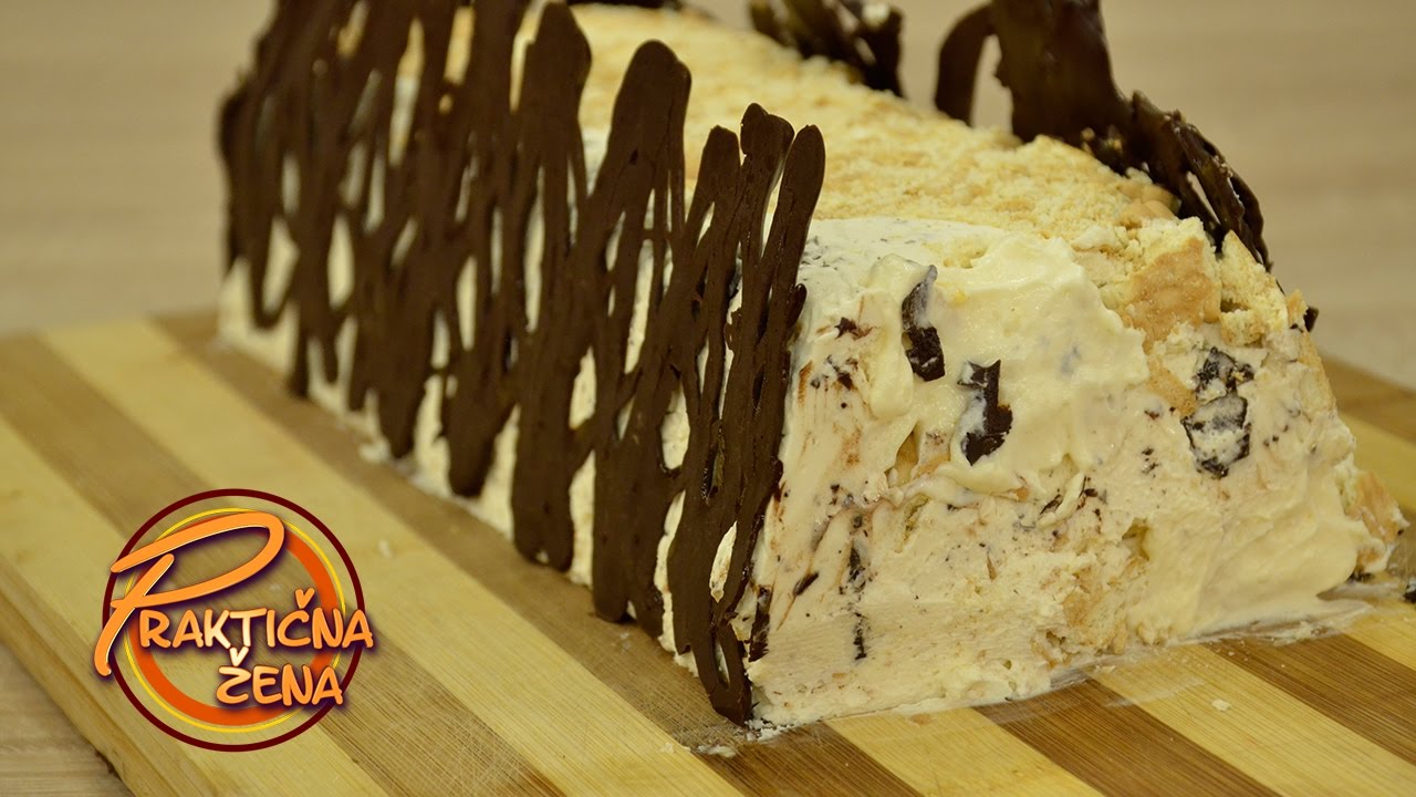 Praktična žena - Sladoled torta sa čokoladom i keksom