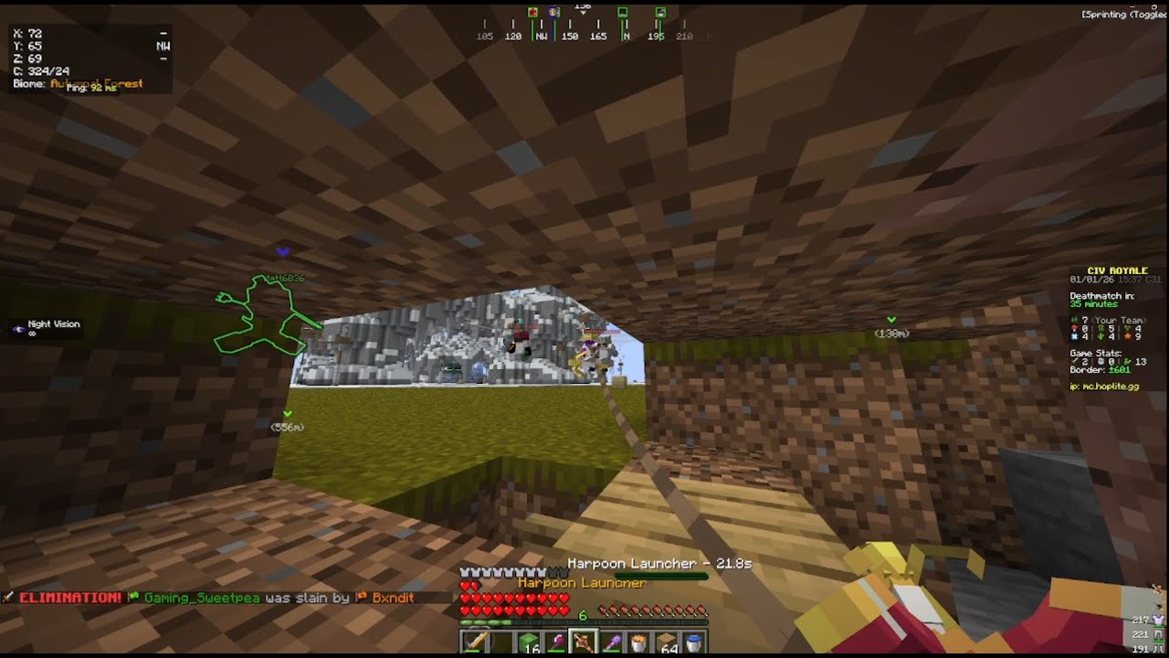 Minecraft Trapping with a Strategy Hoplite tried to kill.. (read desc)