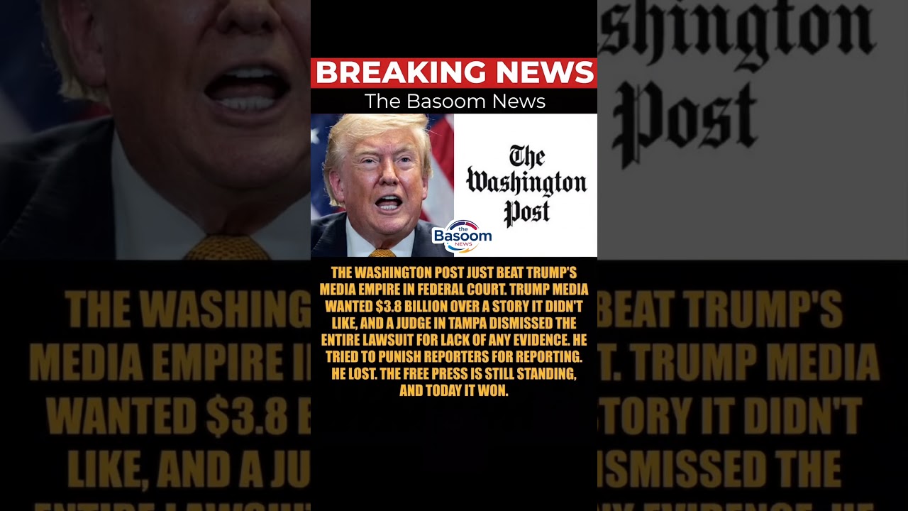 🚨Trump Media Loses $3.8 Billion Lawsuit Against Washington Post | Federal Judge Dismisses Case
