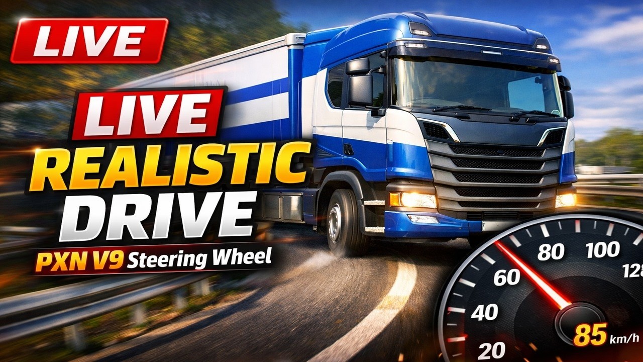 ETS2 Live Realistic Trucking with PXN V9 | Extreme Delivery