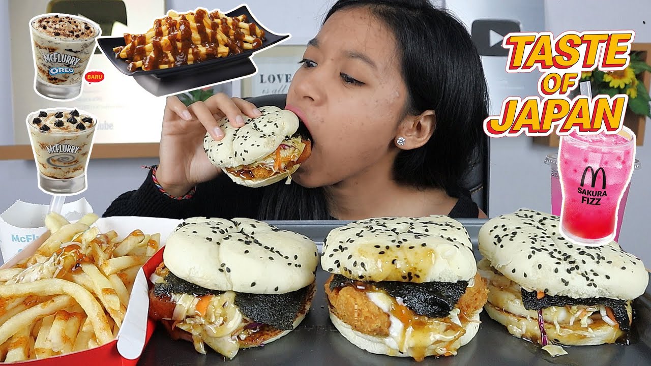 MUKBANG MCD TASTE OF JAPAN