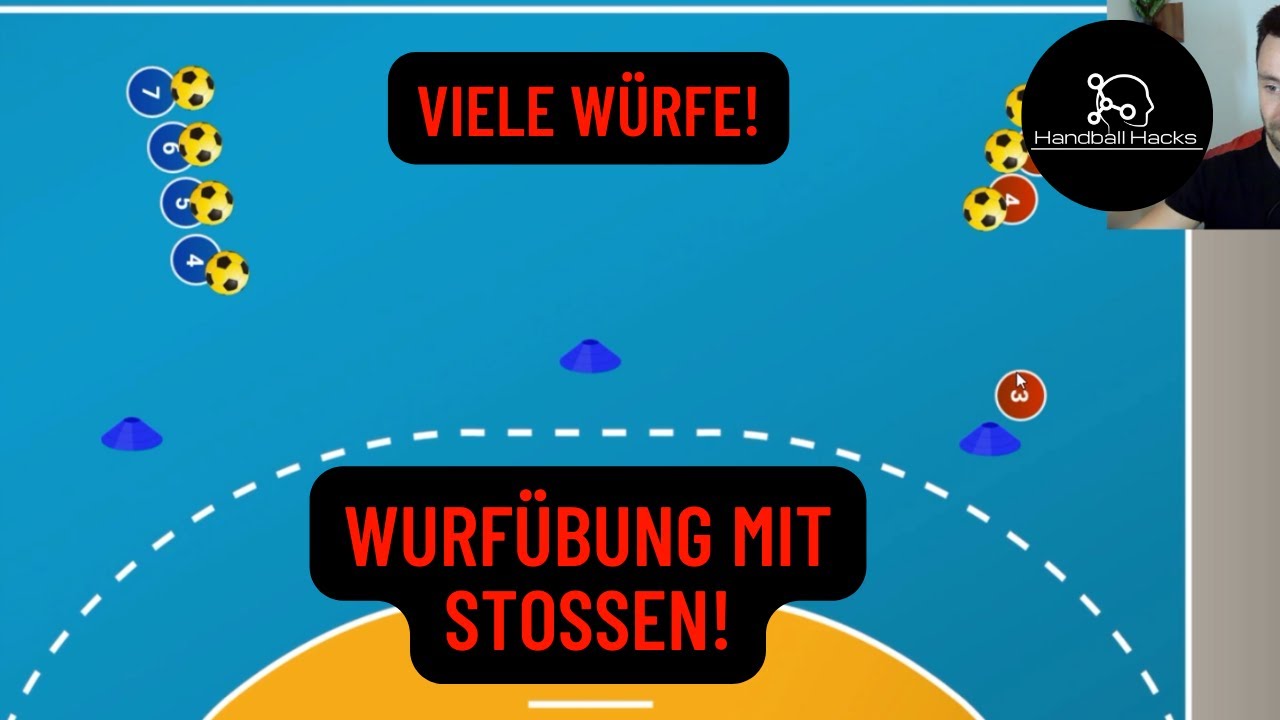 Extrem viele Würfe - Wurfübung mit Stoßen im Fokus!