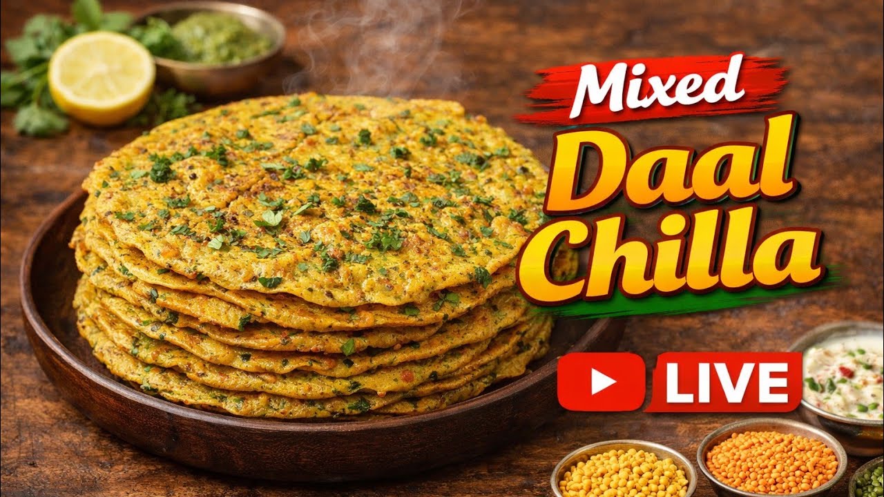 mixed daal chila