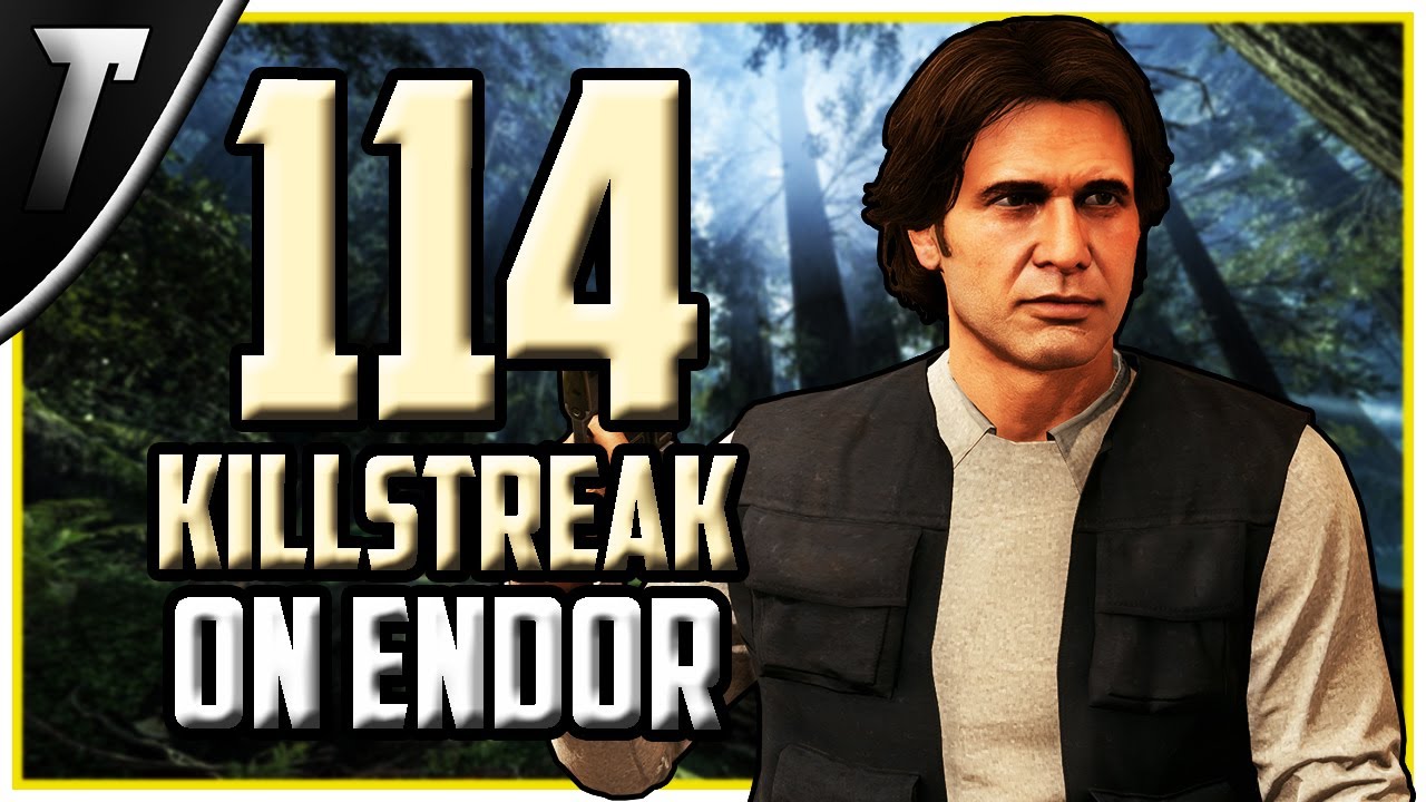 Star Wars Battlefront 2 Han Solo 114 Killstreak (Endor)