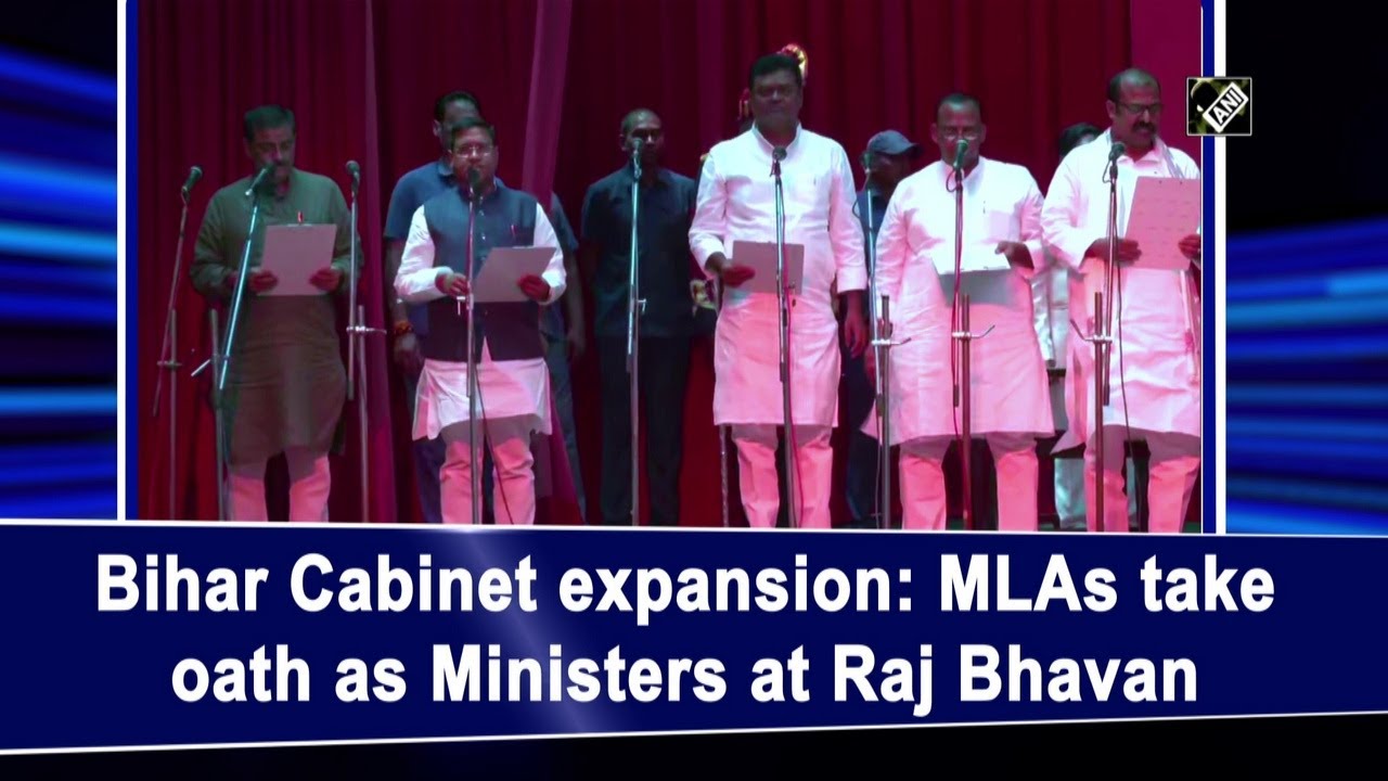Bihar Cabinet expansion: MLAs take oath as Ministers at Raj Bhavan