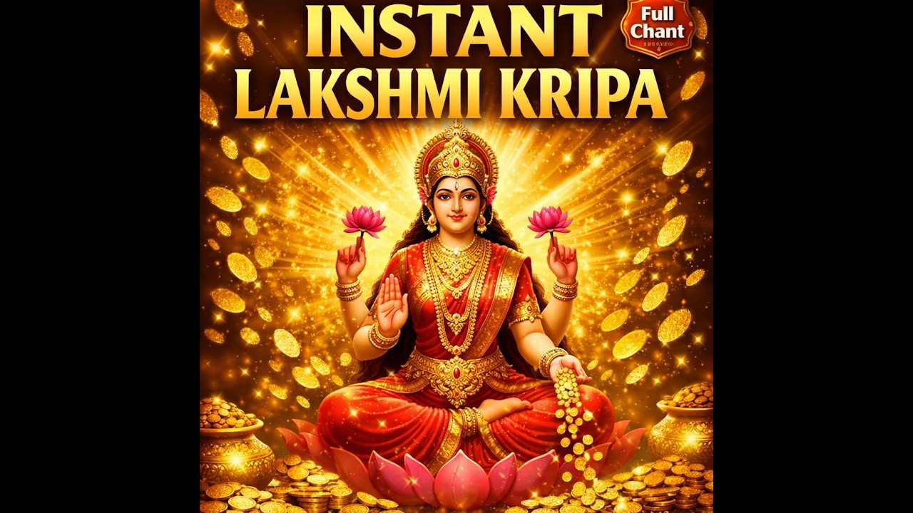 Kanak Dhara Stotram 🔔 Powerful Lakshmi Stotram for Instant Wealth & Prosperity | with  Lyrics