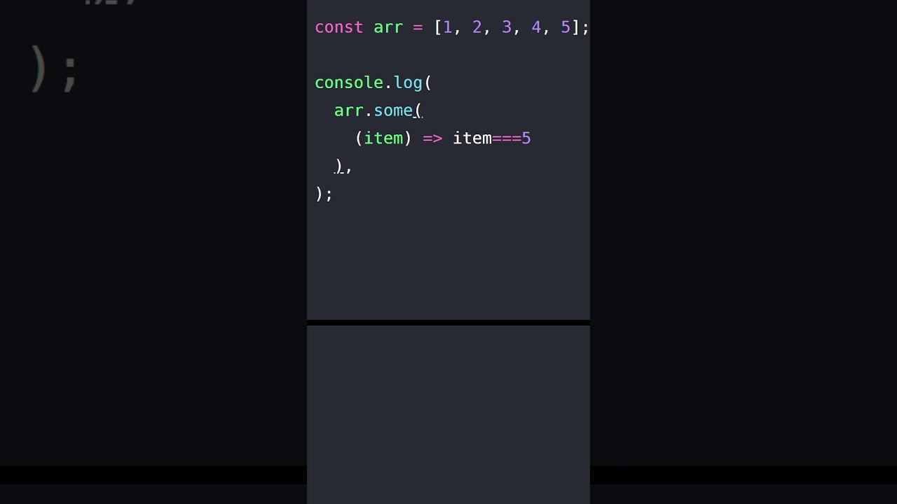 25) Some - JS Array Methods Under A Minute #Shorts