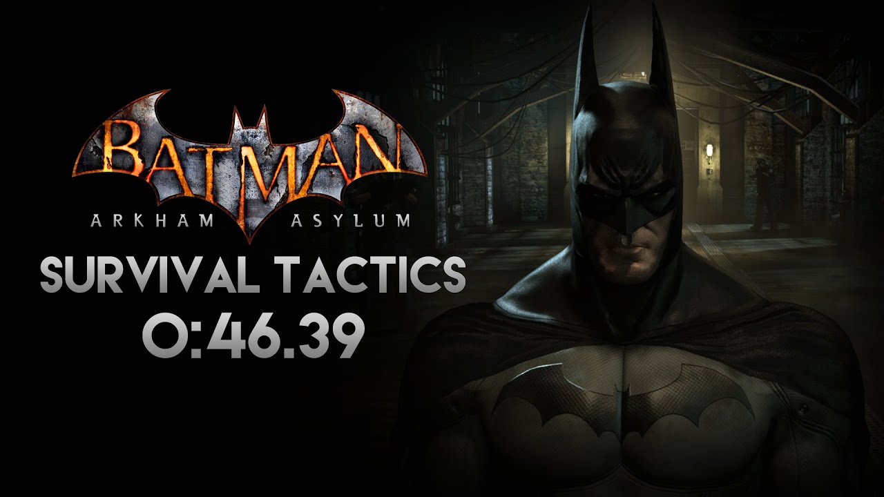 Batman: Arkham Asylum - Fastest Predator Challenge - Survival Tactics in 46 SECONDS