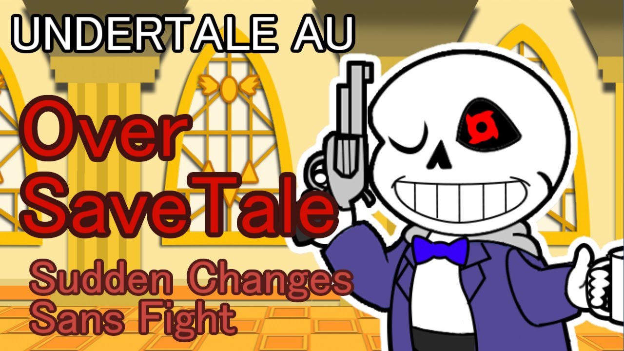 【UNDERTALE AU】Paper Oversave-tale Sudden Changes Sans Fight【ペーパーマリオ風】