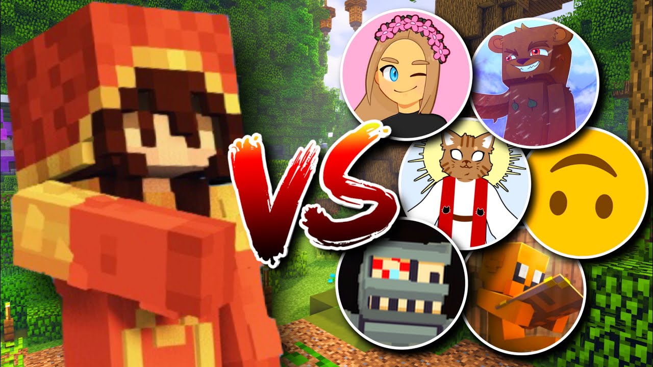 I Challenged 20 Youtubers to a Skyblock Race