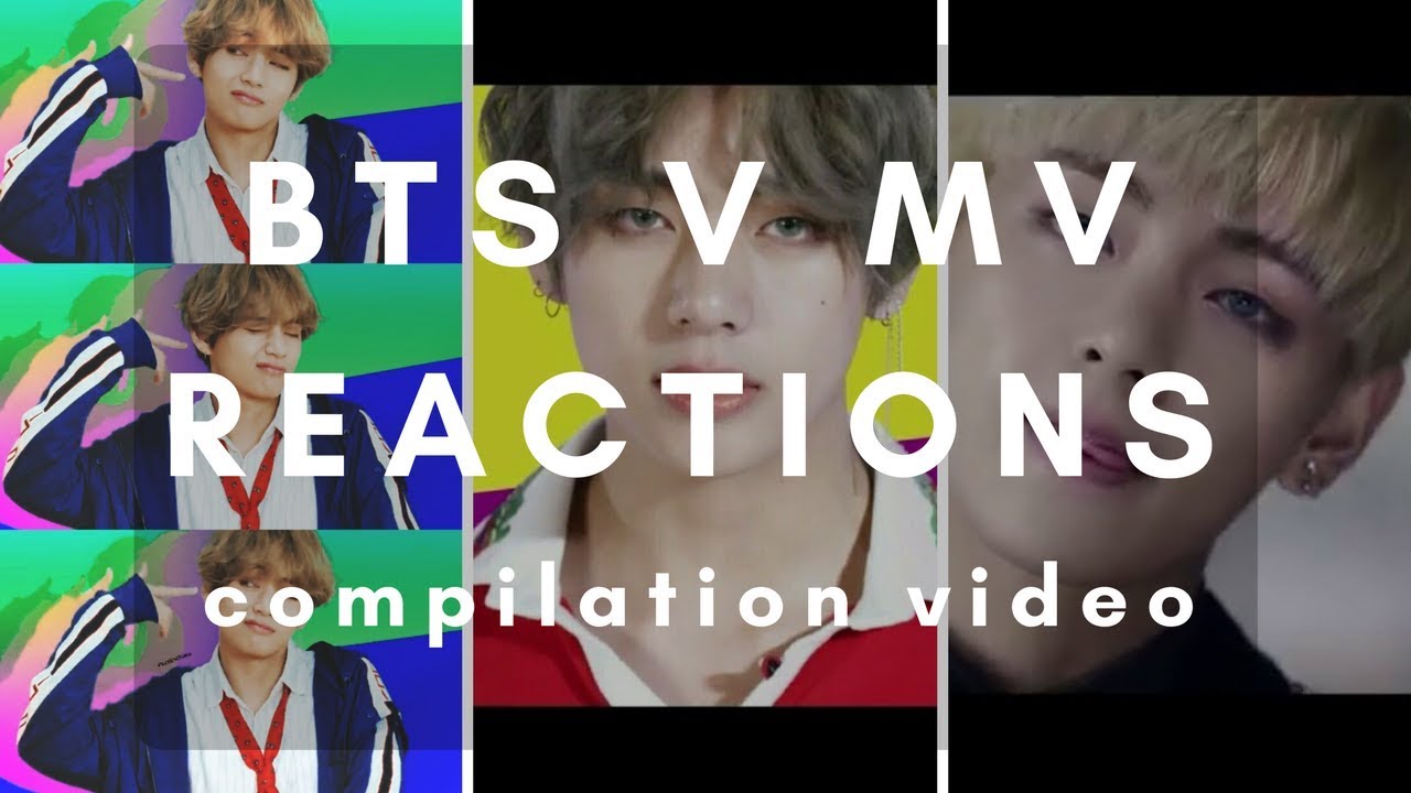 People reacts to BTS V MV - compilation video