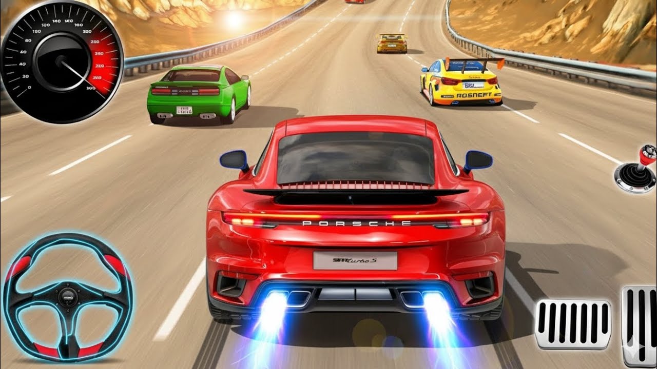 High Speed 3D Car Racing Gameplay | Smooth Controls & Realistic Driving Experience 🚗🔥