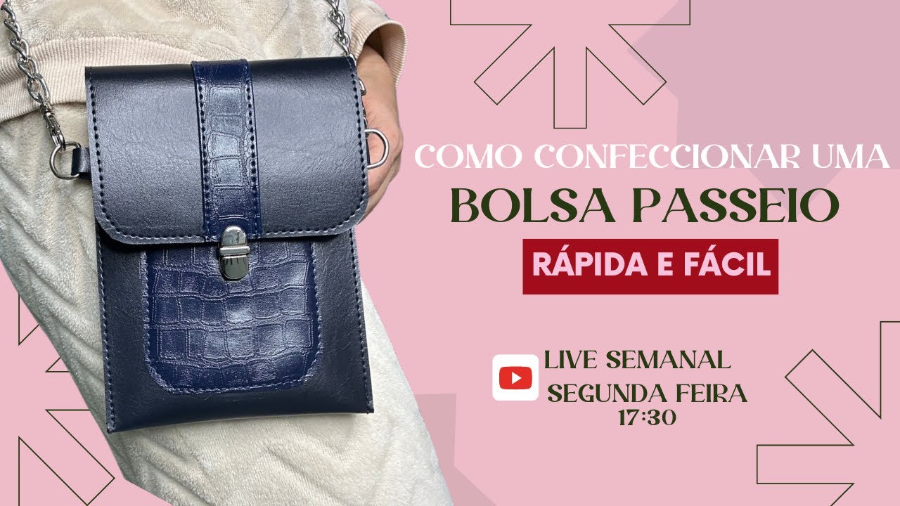 Como confeccionar uma Bolsa Passeio - rápida e fácil