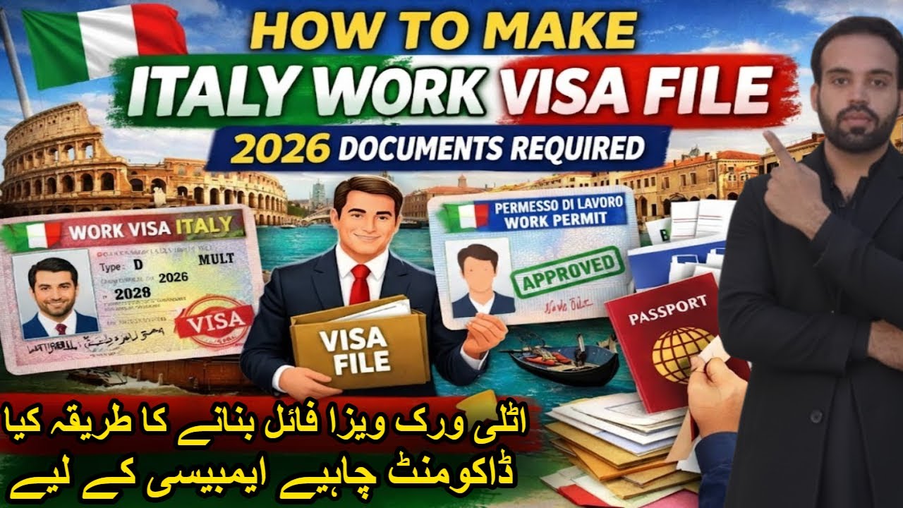 how to make Italy work visa file | italy work permit visa 2026 documents required | Italy visa file