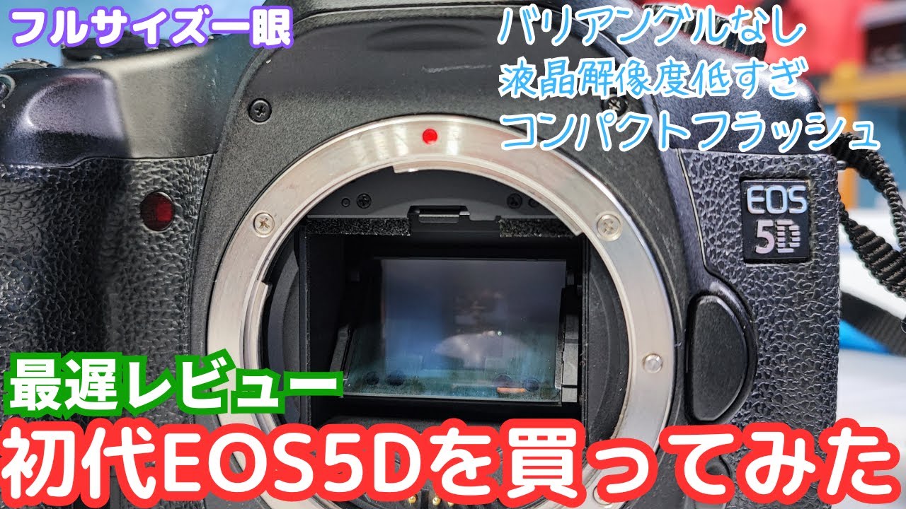 【再遅レビュー】今更EOS 5D初代を買った