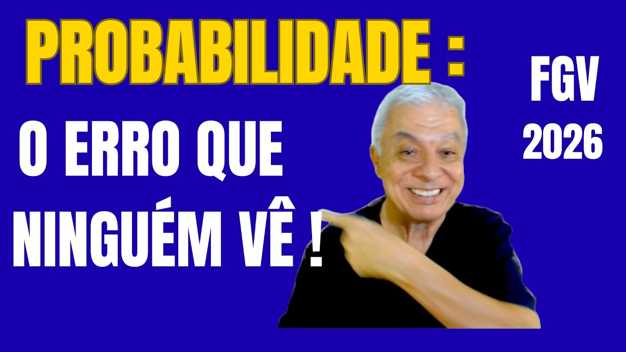 📌Essa Probabilidade da FGV Engana 80% dos Candidatos | ALEGO ANALISTA | QUESTÃO 17