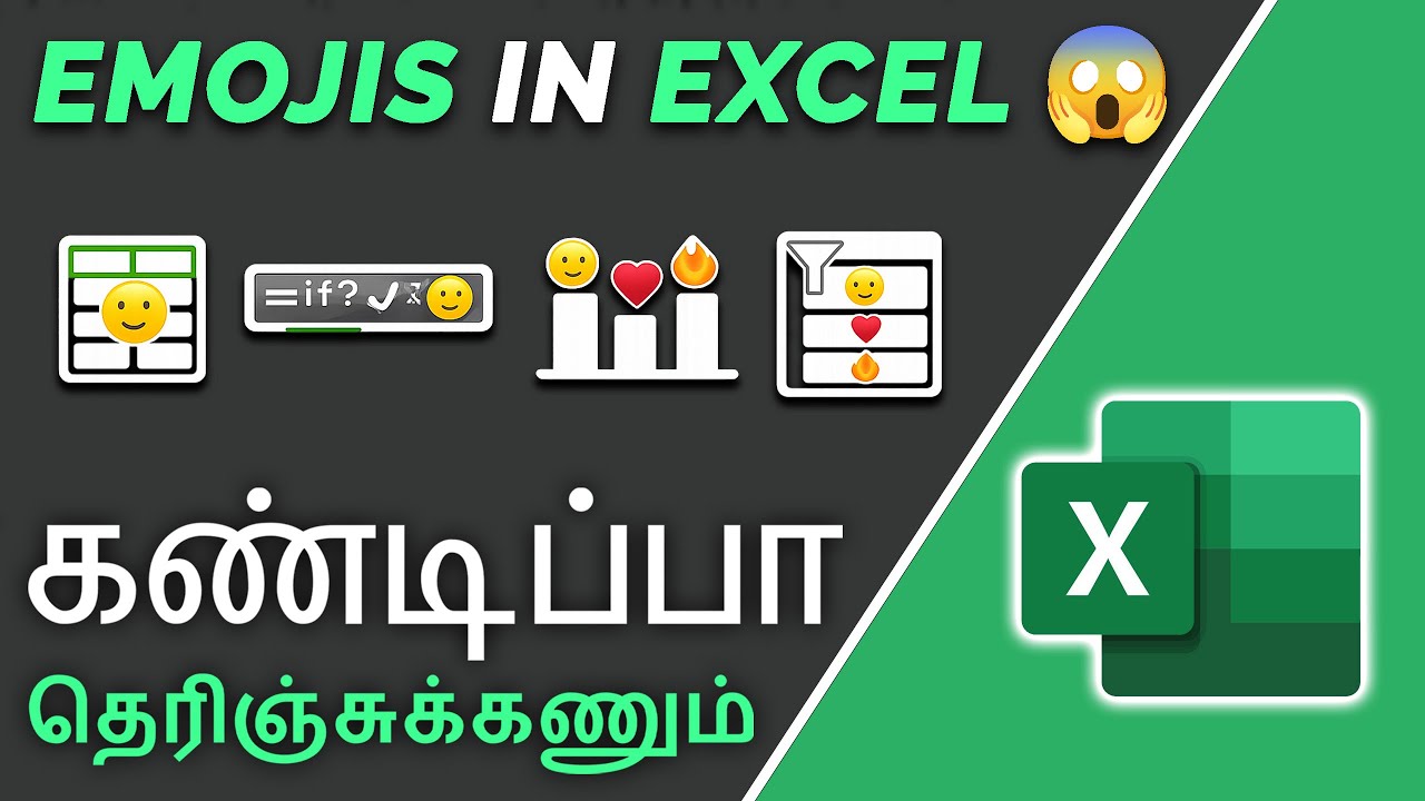 Creative Ways to Use Emojis in Excel | IF Formula, Charts & Slicers | Excel Tips in Tamil