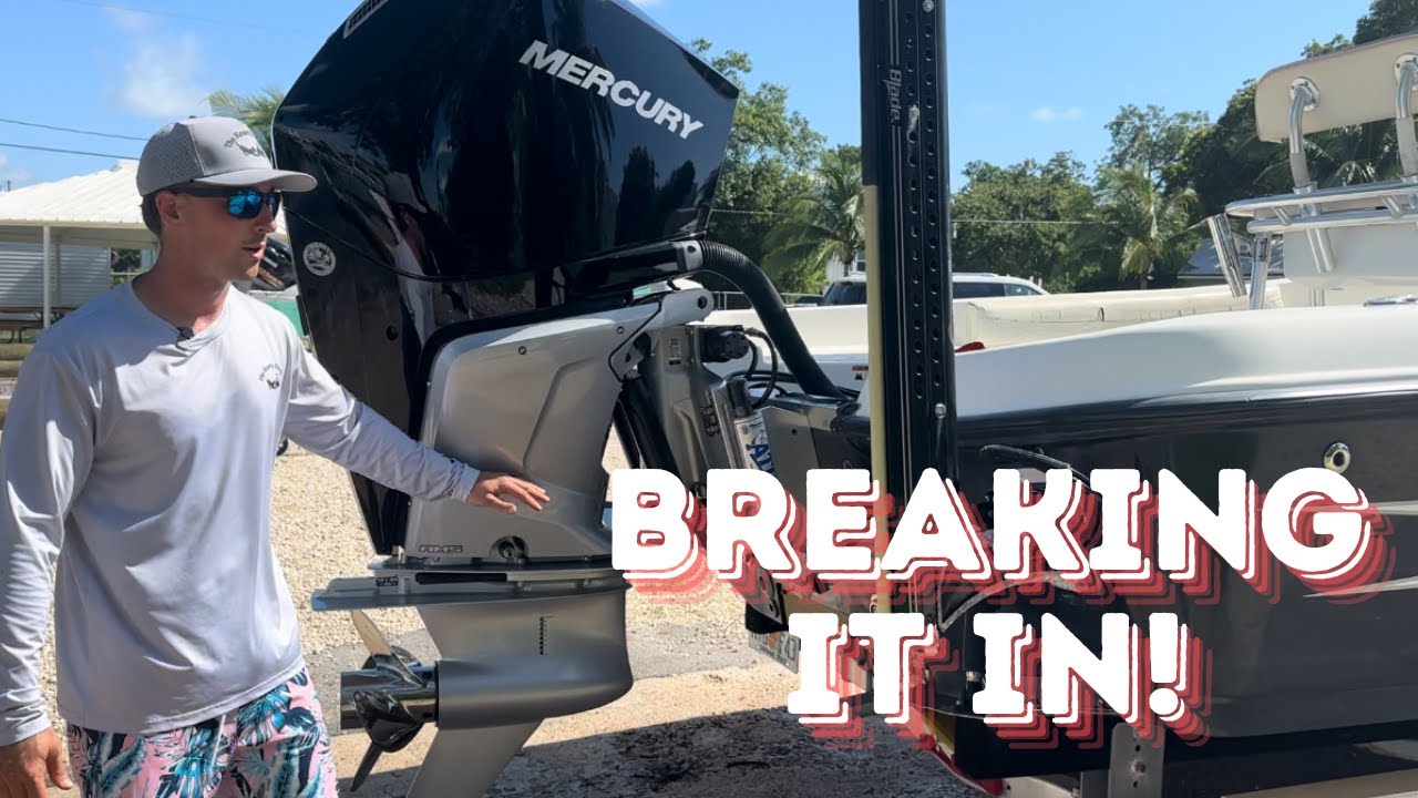 New Mercury Verado V8 300hp break in while heading to the sandbar