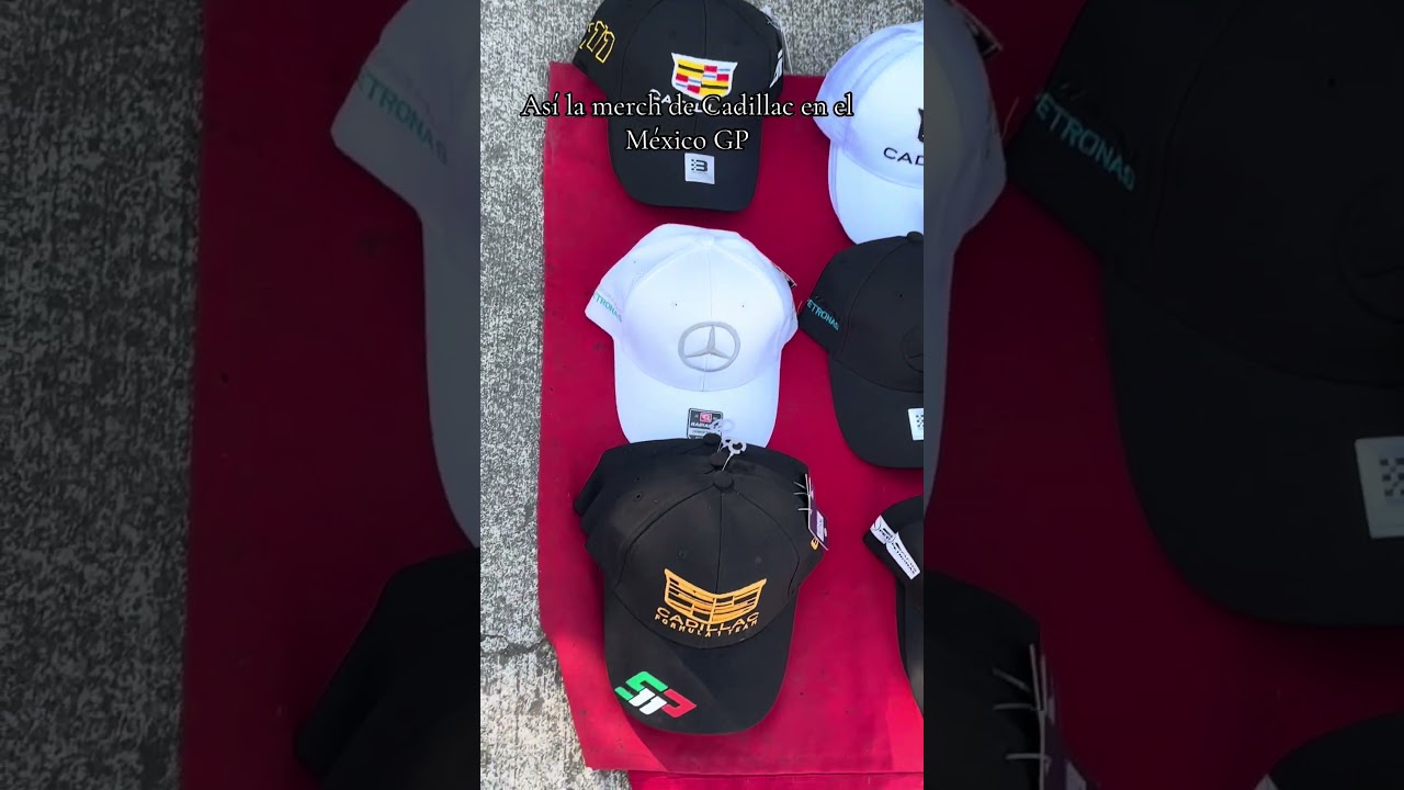 Merch de Cadillac y Checo P&eacute;rez en el M&eacute;xico GP #f1 #formula1 #mexicogp