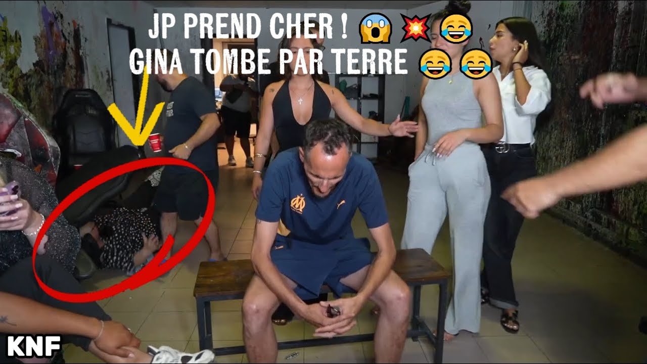JP prend cher ! 😱💥😂GINA TOMBE PAR TERRE 😂😂 jeanpormanove 3cheveux narutovie