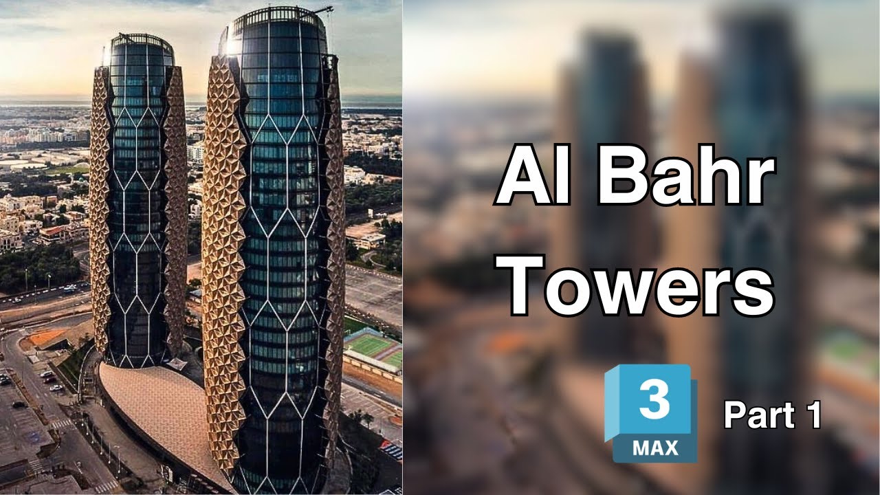 Al Bahr Towers👉Part1👈 | Parametric Face | parametric modeling in 3ds max