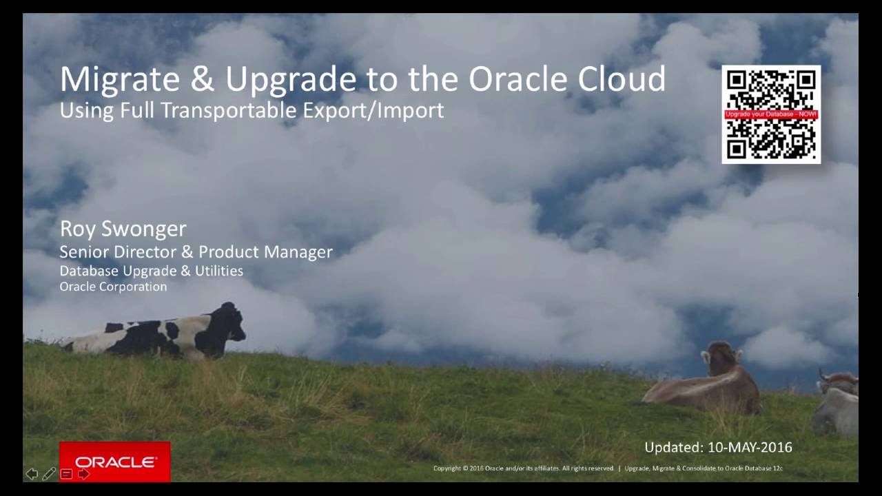 Full Transportable Export/Import into the DBaaS Cloud - Oracle 12c