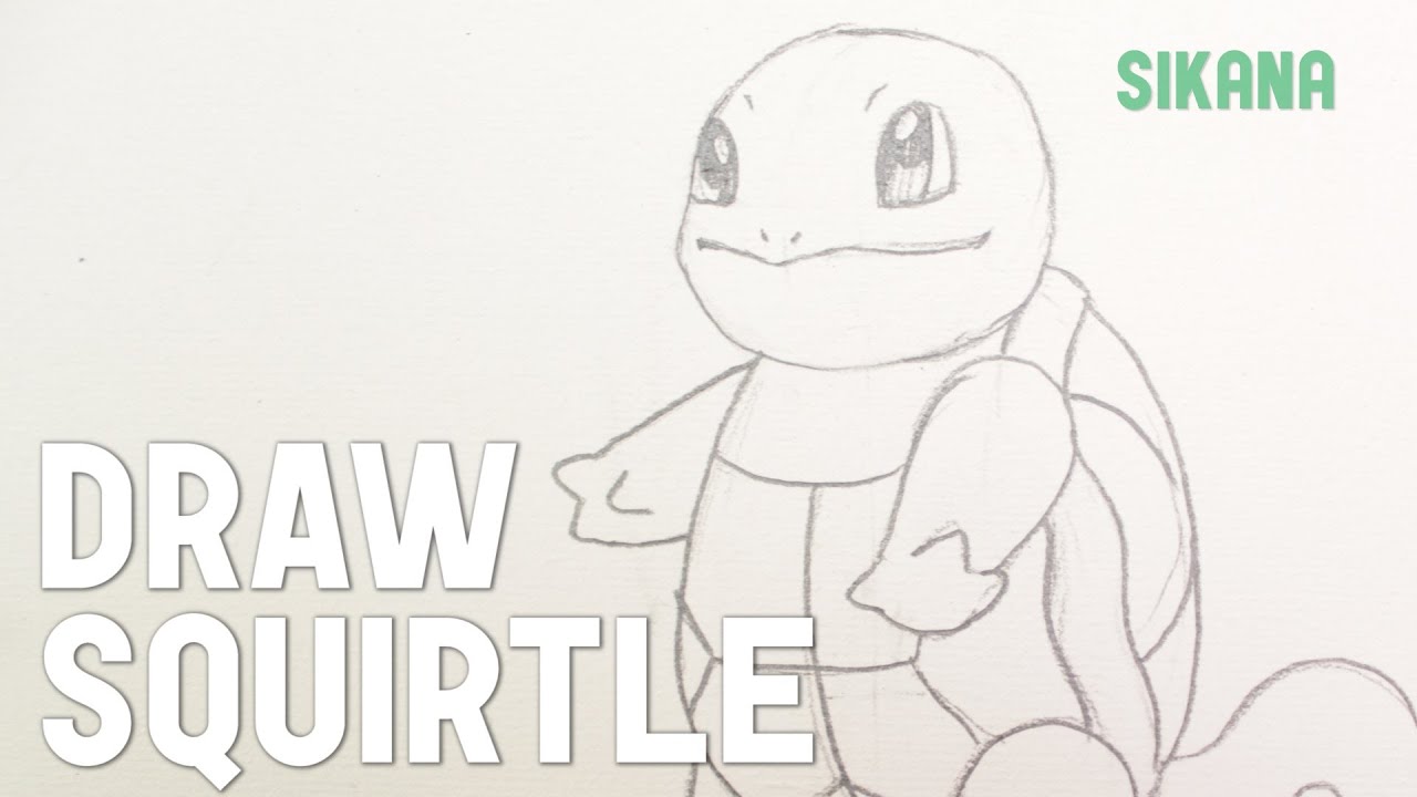 Learn how to draw easily: How to draw Squirtle