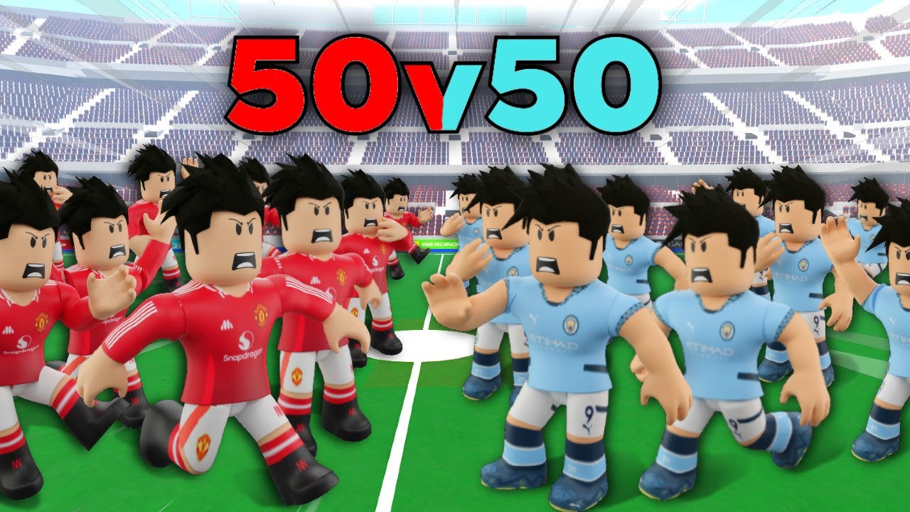 50v50 in Realistic Street Soccer! (Roblox)