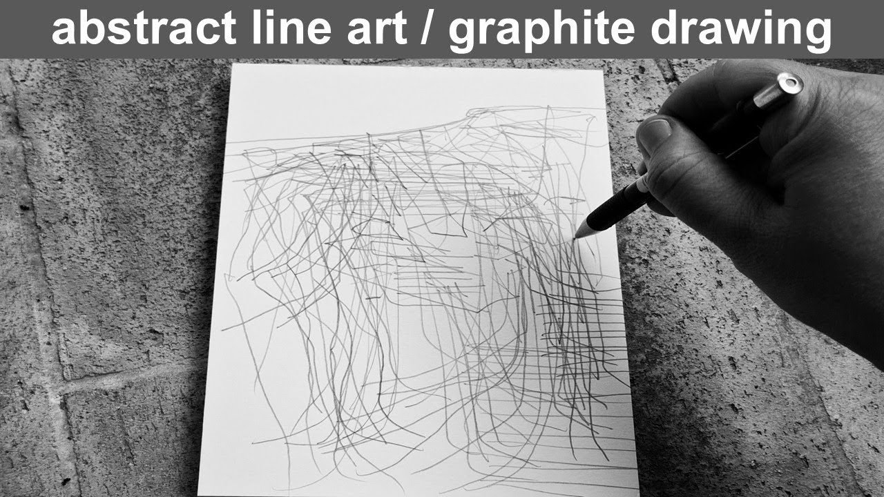 Abstract Line Art / Intuitive Landscapes & Nature Forms / Graphite on paper