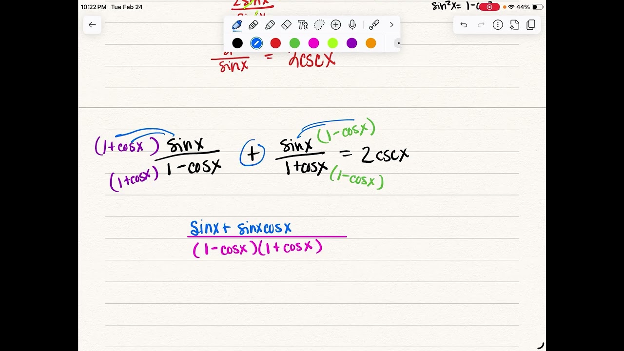 Trig Identities Review Part 1