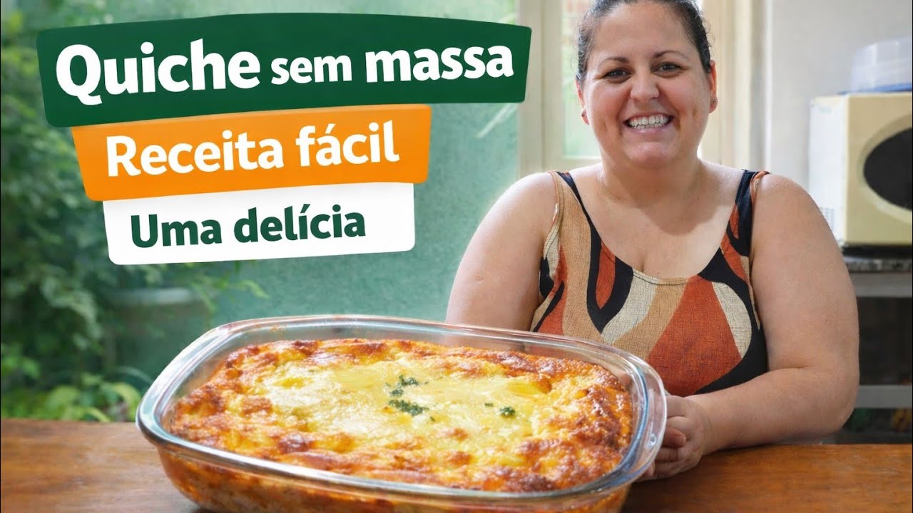 Quiche sem massa/ Receita fácil/ uma delícia 😋 