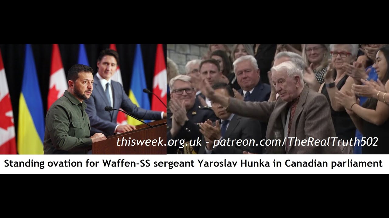 A standing ovation for Waffen SS Sgt. Yaroslav Hunka in the Canadian Parliament with Warren Thornton