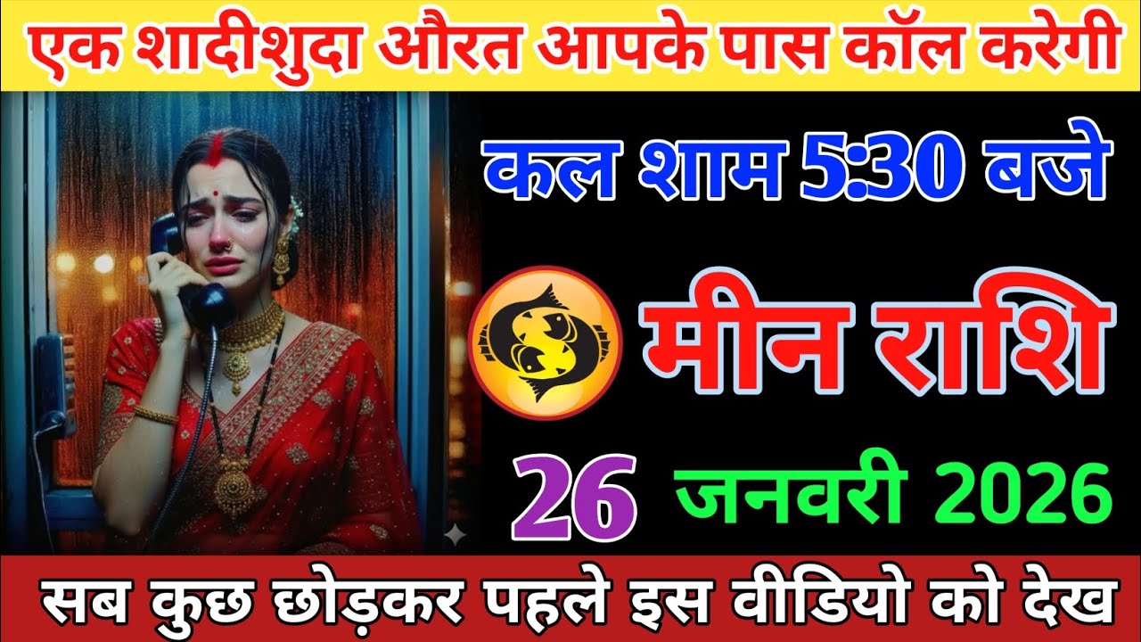 मीन राशि वालों एक शादीशुदा औरत आपके पास कॉल करेगी कल शाम 5:30 बजे #meenrashi #loverashifal #upay 