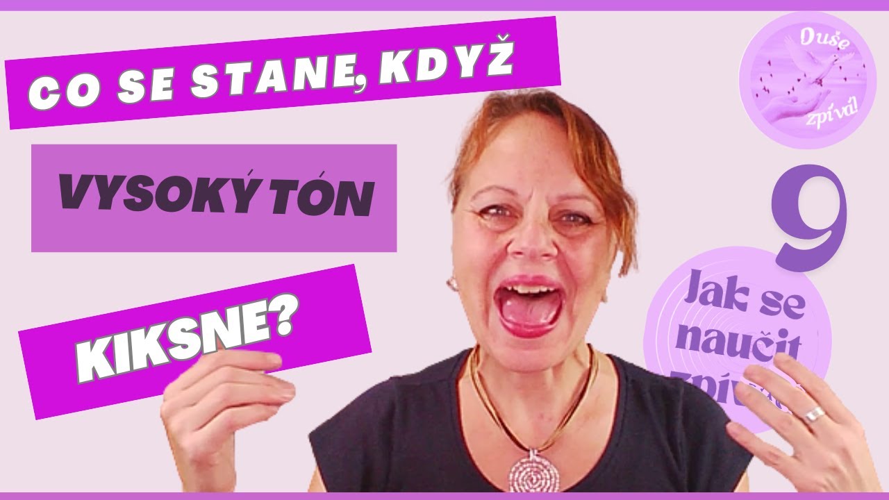 Jak se naučit zpívat #9 | Jak VYZPÍVAT VYSOKÉ TÓNY (bez námahy)| Markéta Hausnerová