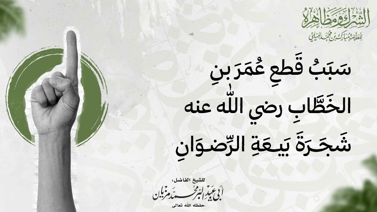 سبب قطع عمر بن الخطاب لشجرة بيعة الرضوان