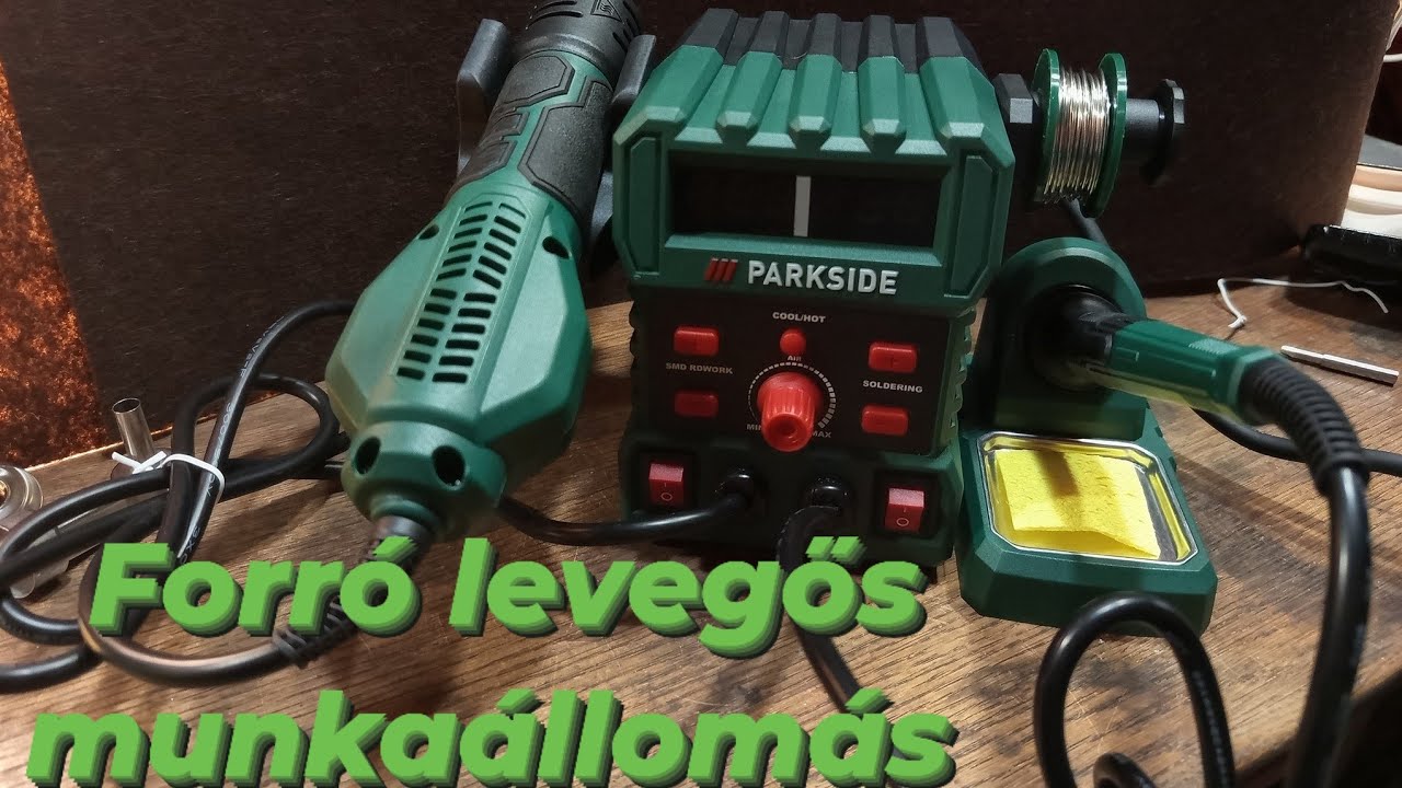 Parkside forró levegős és forrasztó munkaállomás 