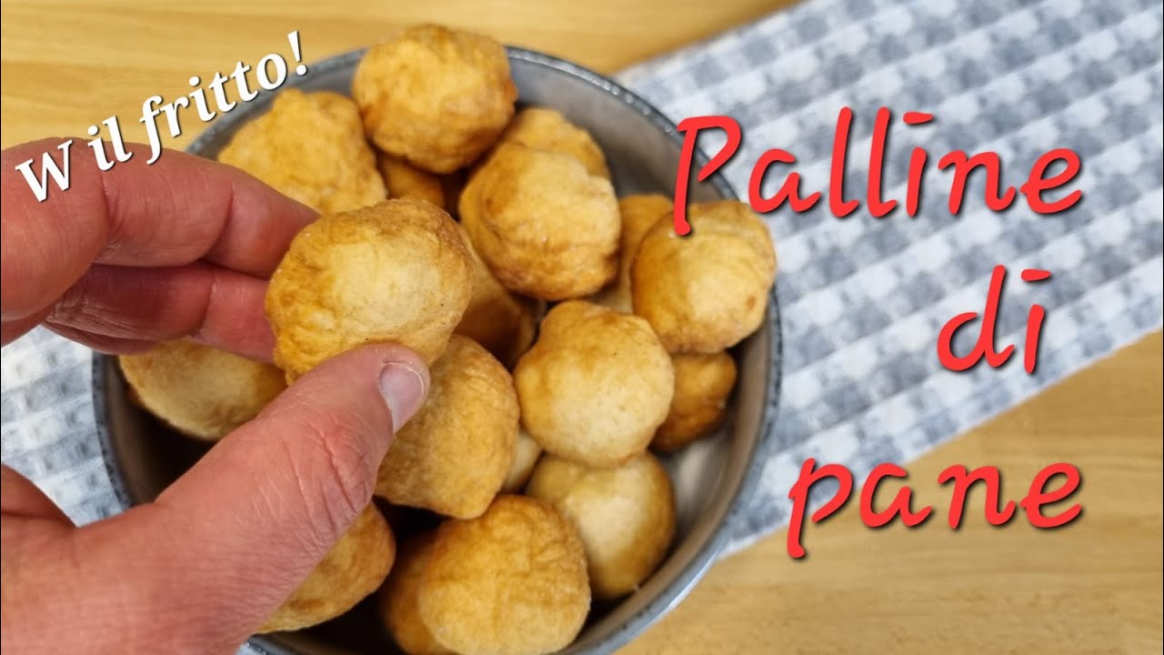 Gustose palline di pane fritto - Perfette per aperitivi sfiziosi. In frittura, no forno